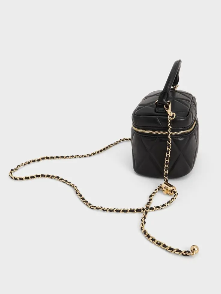 Arwen Quilted Top Handle Vanity Bag