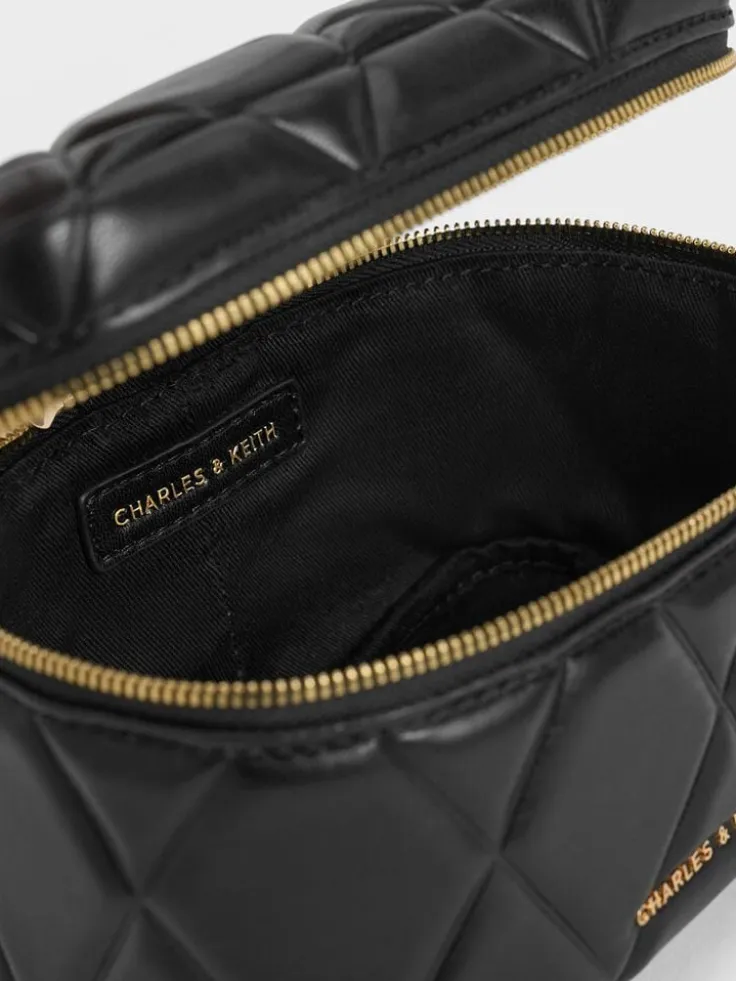 Arwen Quilted Top Handle Vanity Bag