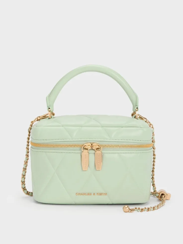Arwen Quilted Top Handle Vanity Bag