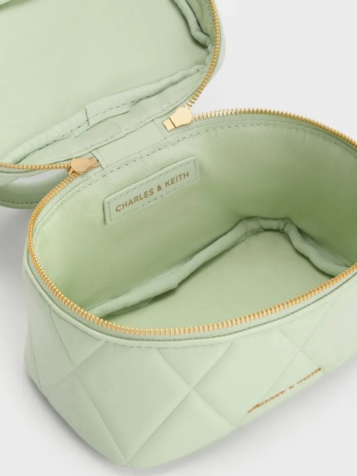 Arwen Quilted Top Handle Vanity Bag