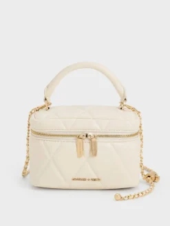 Arwen Quilted Top Handle Vanity Bag