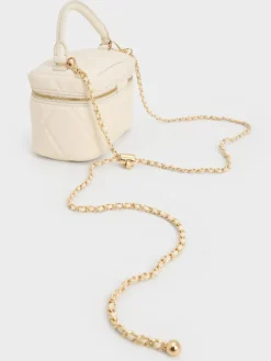 Arwen Quilted Top Handle Vanity Bag