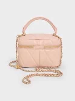 Arwen Quilted Top Handle Vanity Bag