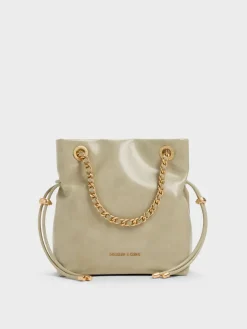 Arya Braided-Chain Crossbody Bag
