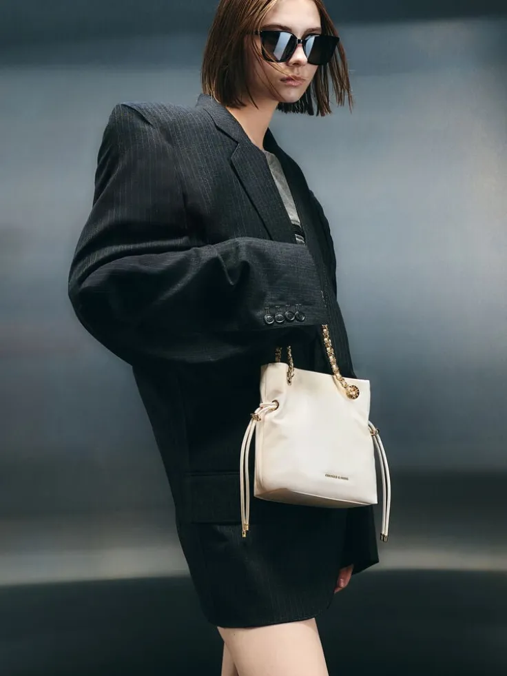 Arya Braided-Chain Crossbody Bag