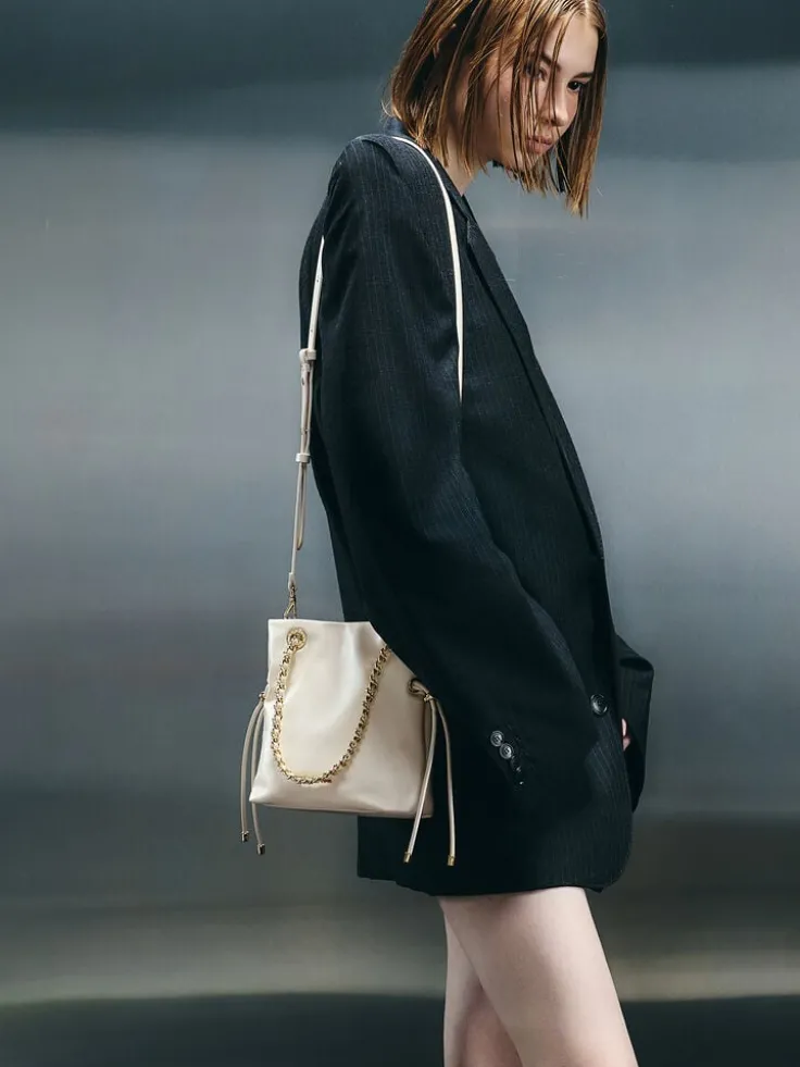 Arya Braided-Chain Crossbody Bag