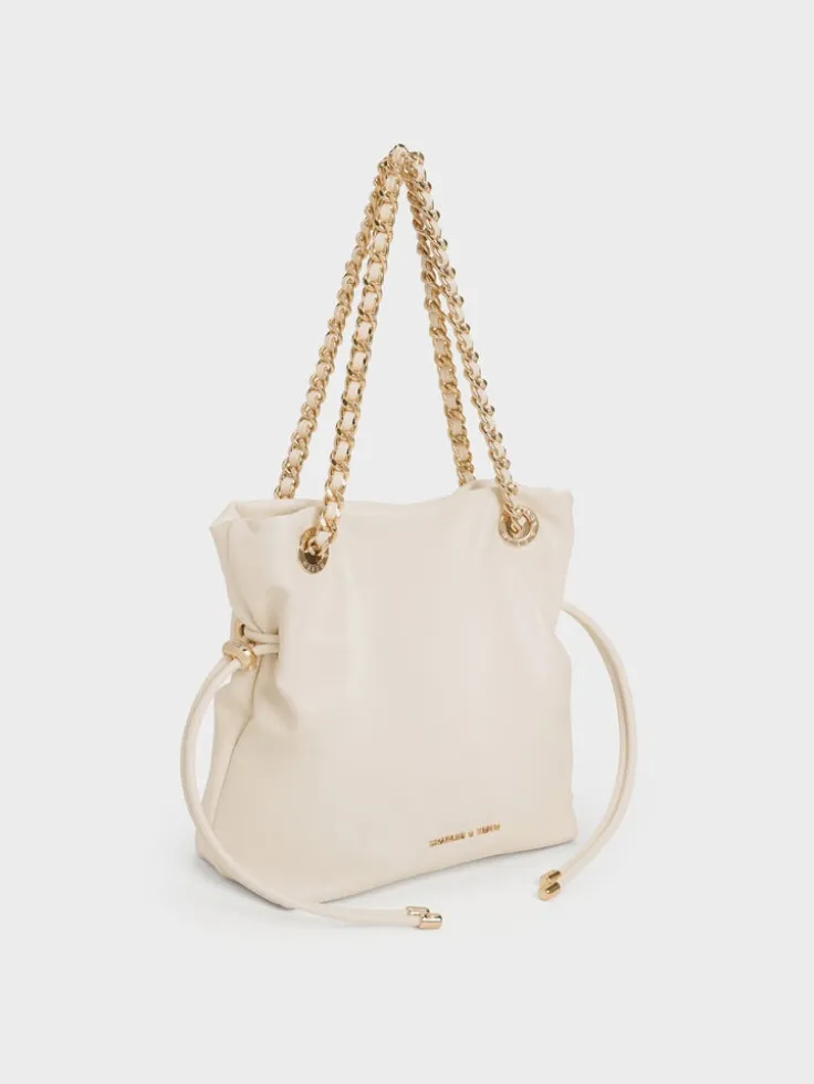 Arya Braided-Chain Crossbody Bag