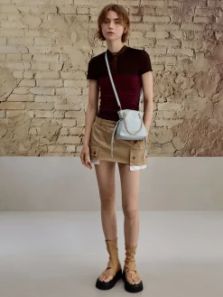 Arya Braided-Chain Crossbody Bag