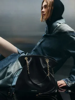 Arya Braided-Chain Tote Bag