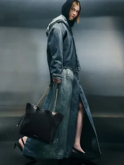 Arya Braided-Chain Tote Bag