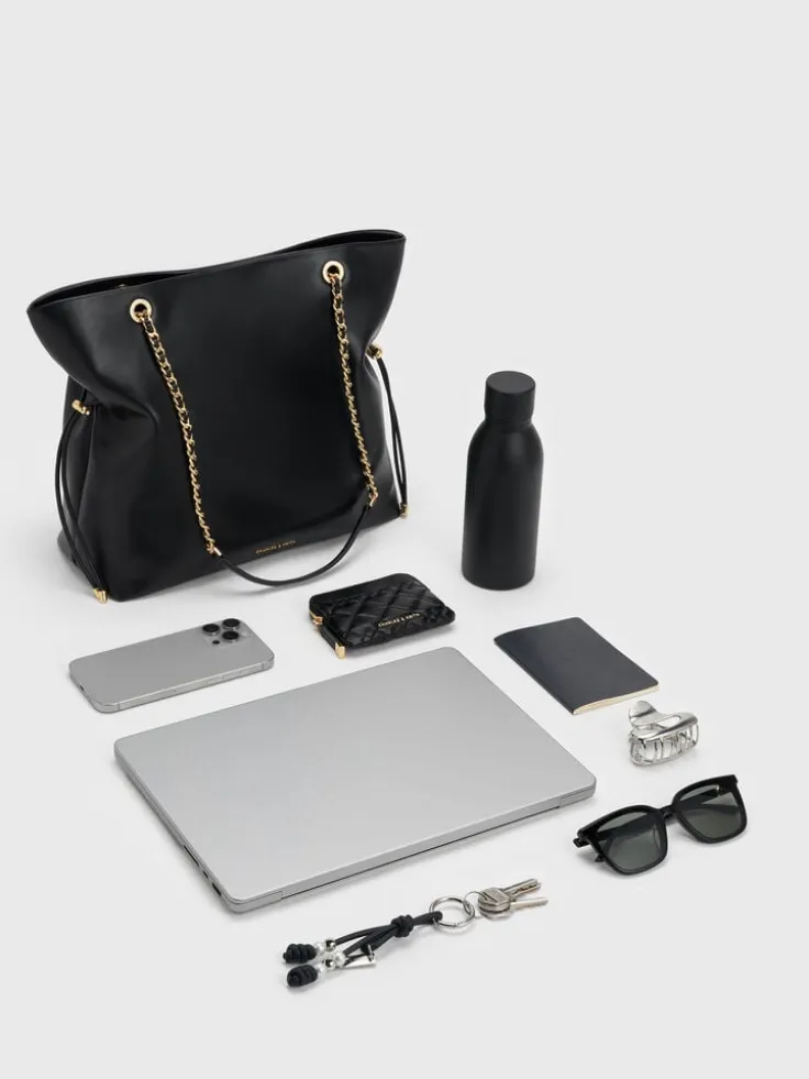 Arya Braided-Chain Tote Bag