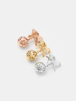 Athalia Snowball Drop Earrings