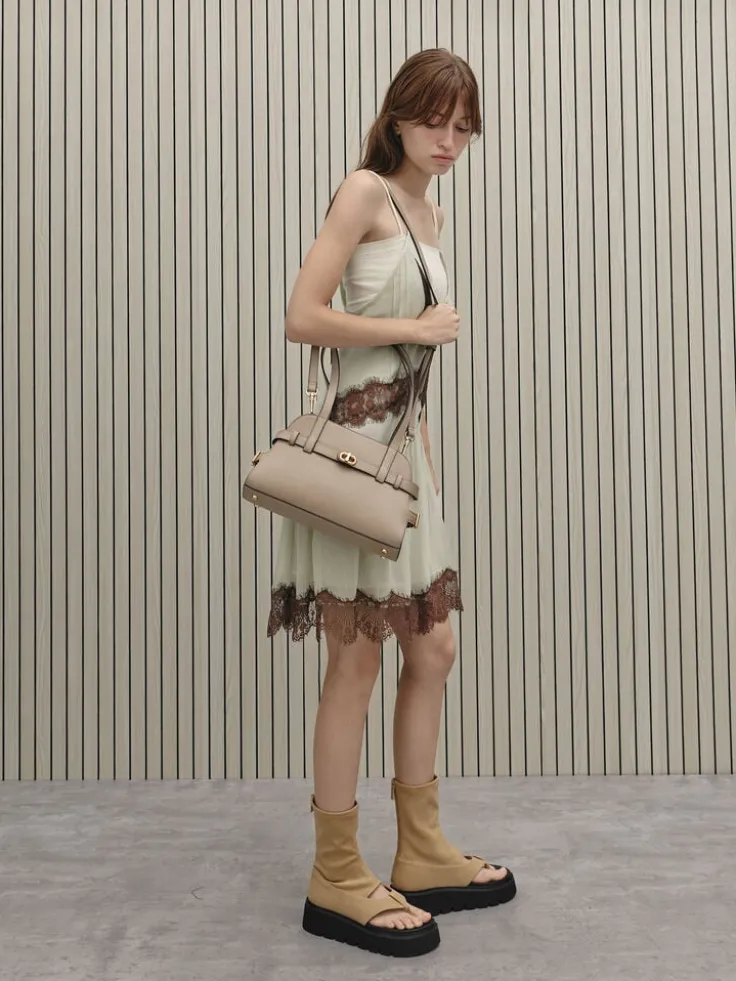 Aubrielle Belted Shoulder Bag