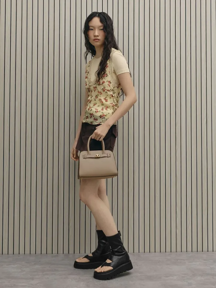 Aubrielle Belted Tote Bag