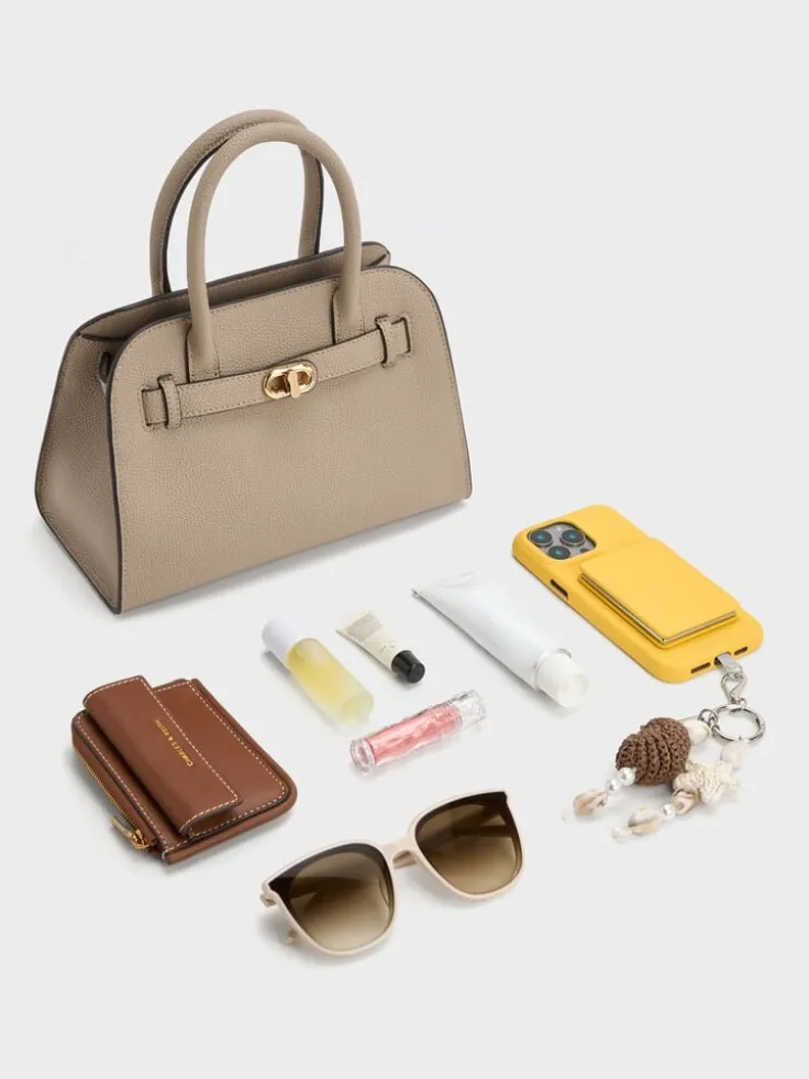 Aubrielle Belted Tote Bag