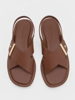 Audra Crossover Slingback Sandals