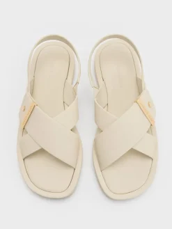 Audra Crossover Slingback Sandals