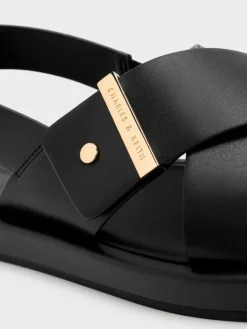 Audra Crossover Slingback Sandals
