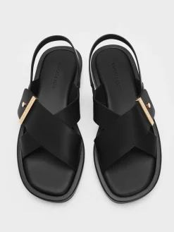 Audra Crossover Slingback Sandals
