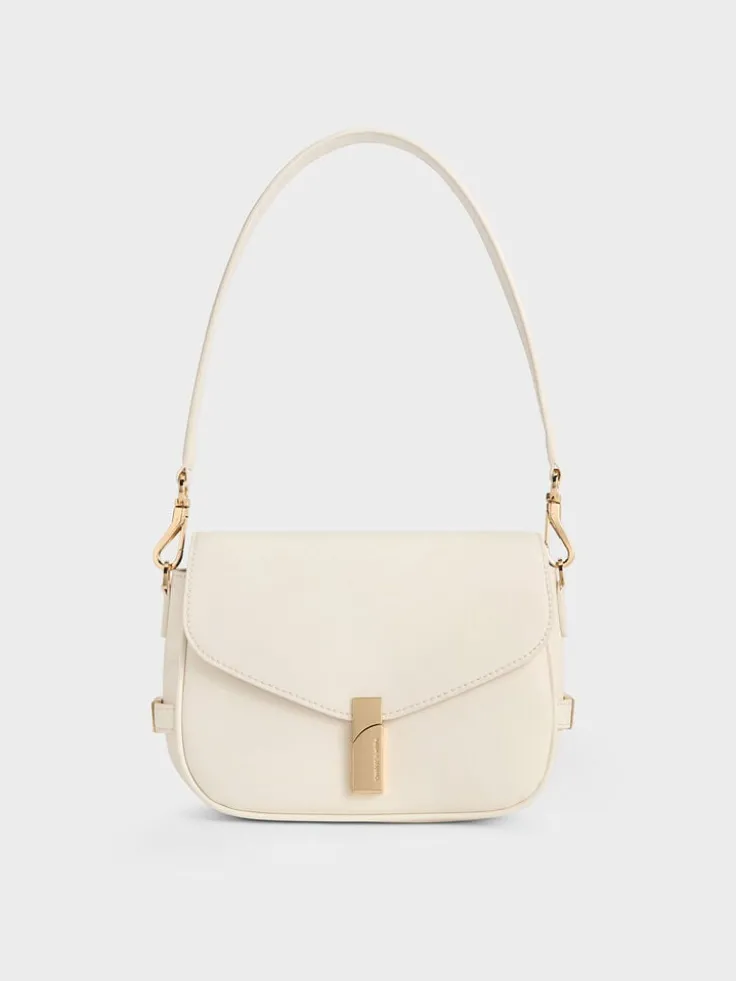 Aurelia Metallic-Accent Saddle Bag