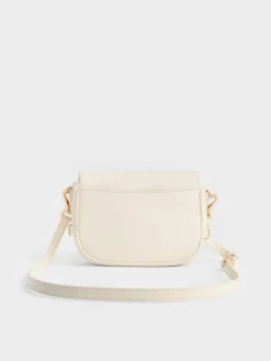 Aurelia Metallic-Accent Saddle Bag