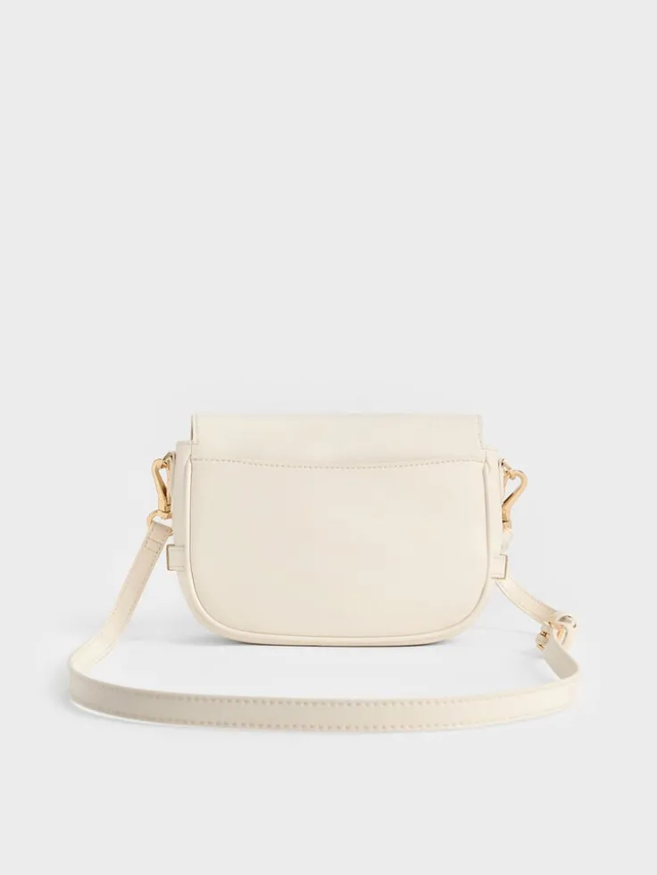 Aurelia Metallic-Accent Saddle Bag