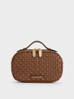 Azure Woven Crossbody Bag