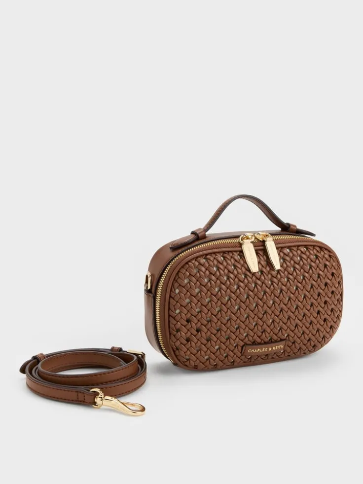 Azure Woven Crossbody Bag