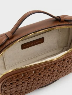 Azure Woven Crossbody Bag