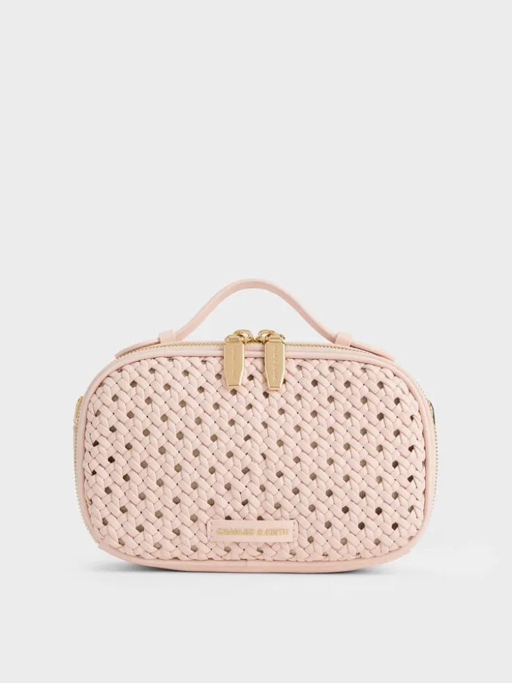 Azure Woven Crossbody Bag
