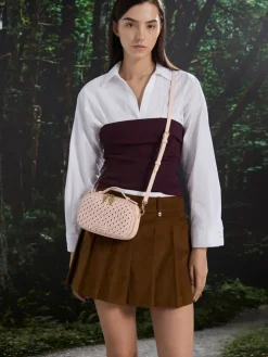 Azure Woven Crossbody Bag