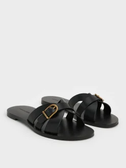 Belted Slide Sandals