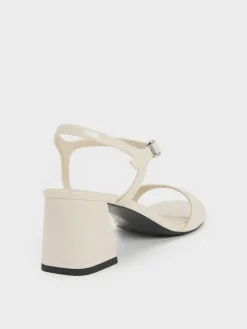 Betty Patent Block-Heel Sandals