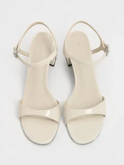 Betty Patent Block-Heel Sandals