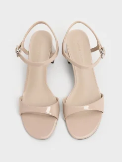 Betty Patent Block-Heel Sandals