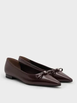 Bow Pointed Ballet Flats
