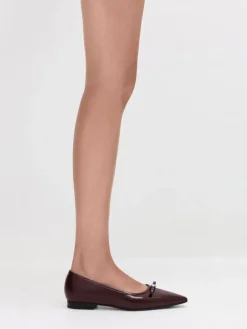 Bow Pointed Ballet Flats