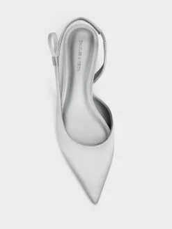 Brantley Bow Slingback Kitten Heels
