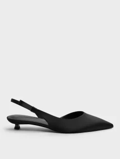 Brantley Bow Slingback Kitten Heels