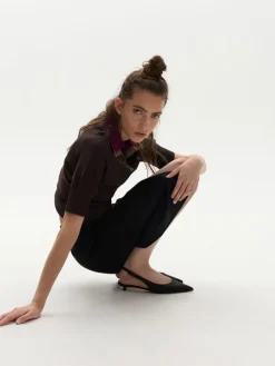 Brantley Bow Slingback Kitten Heels