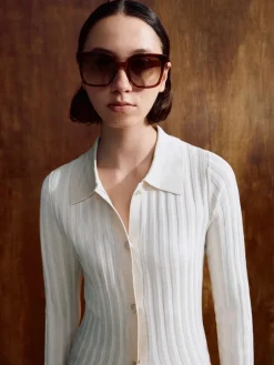 Brea Tortoiseshell Foldable Sunglasses