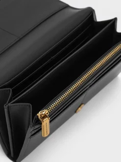 Briony Curved Flap Long Wallet