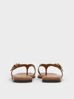 Buckled Thong Sandals