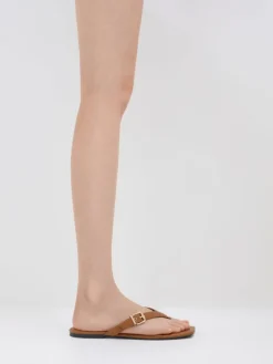 Buckled Thong Sandals