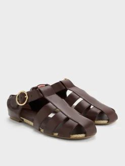 Caged Flat Espadrilles