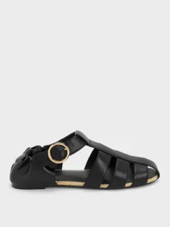 Caged Flat Espadrilles