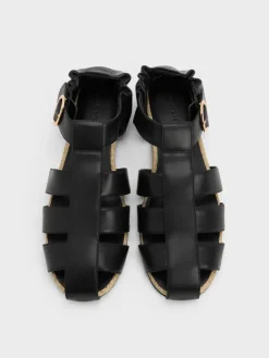 Caged Flat Espadrilles