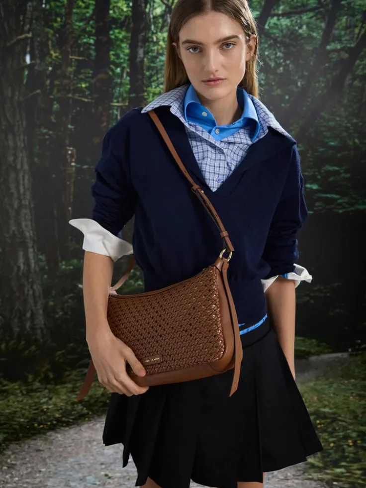Calla Woven Shoulder Bag