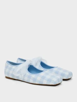 Camila Gingham Mary Jane Flats