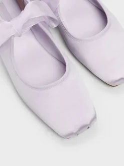 Camila Satin Mary Jane Flats